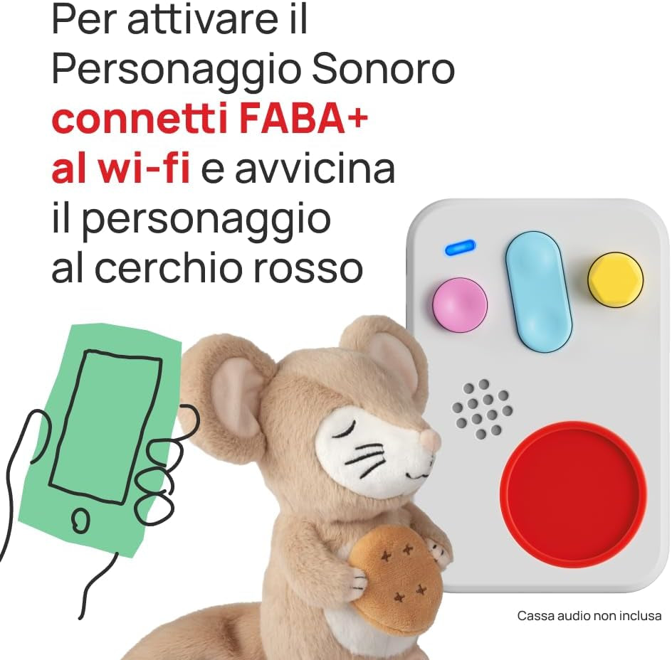 Plys legetøj - Tutti a Nanna con Oscar! - Historier og lydeventyr for børn fra 10 måneder - Skal lyttes til med historier, italiensk version Jucarii Bebe Naty Shop