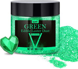Spiselig glitterglitter - 4 farver spiseligt glitterpulver, glitterpulver til drikkevarer, mad, kager - spiseligt metallisk madfarvepulver til bagning, cocktails - 5G/flaske