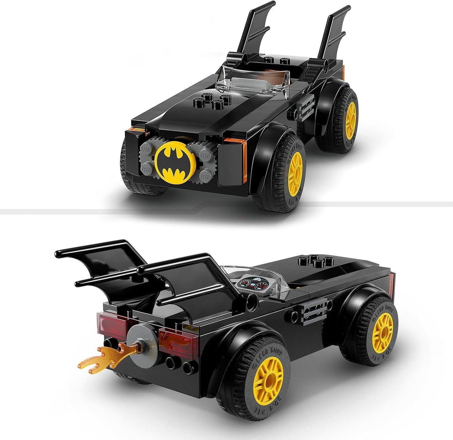 LEGO 76264 DC Chase in the Batmobile: Batman Vs. Joker-legetøjsbilsæt, Superhelte-startsæt med 2 minifigurer, Legetøj til førskolebørn, drenge, piger på 4+, Hurtige at samle Byggesæt Besuche den LEGO-Store
