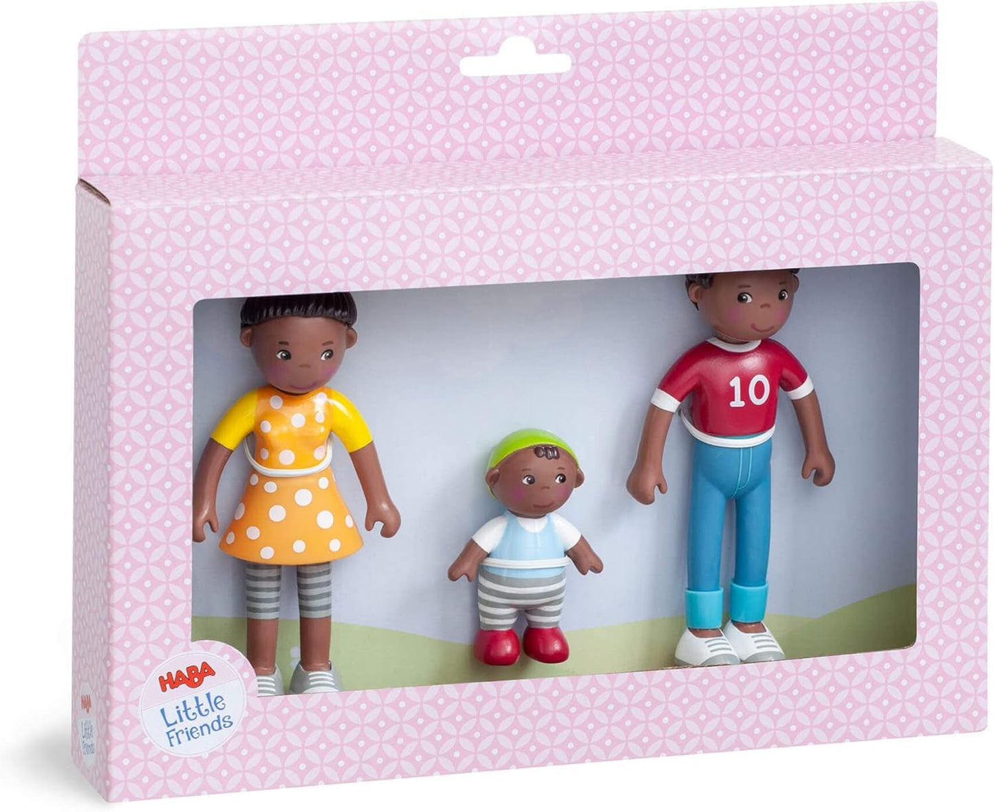 HABA 306696 - Little Friends Family Time Legesæt, fleksibelt dukketilbehør, 3+