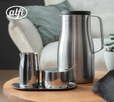 MÆLK OG SUKKER SÆT alfi højkvalitets poleret rustfrit stål mælke- og sukkersæt, elegant design, tåler opvaskemaskine, holdbart