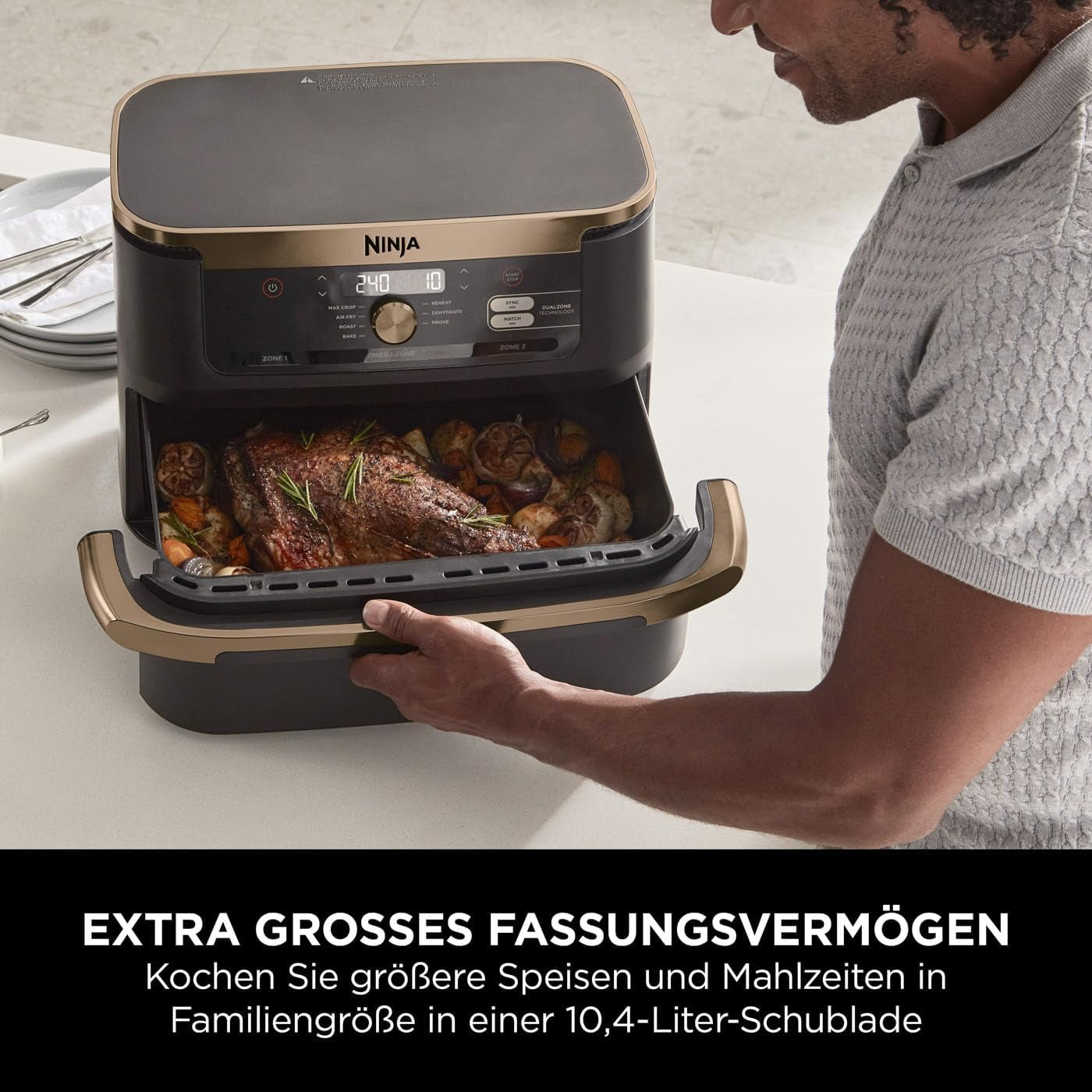 Ninja Foodi Flexdrawer Dual Zone Air Fryer, AF500EUCP Appliances Naty Shop