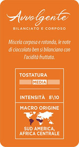 Caffè Mauro Torrefazione Kaffeekapseln Espresso Avvolgente, Intensität 8/10-144 Kapsel Kompatibel med Kaffeemaschinen der Marke Lavazza* A Modo Mio*, 144 Stück, Hergestellt in Italien