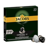 Kaffeekapseln Espresso Ristretto, Intensität 12 af 12 & Kaffeekapseln Krönung Crema, 200 Nespresso-kompatibel Kapsel, 10er Pack, 10 x 20 Getränke, 1040 g