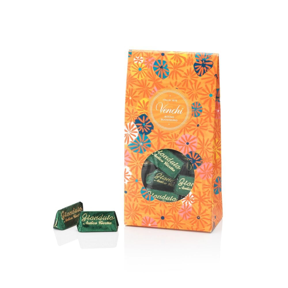 Venchi – Murrine Collection – Gianduiotto Antica Ricetta chokolade gaveæske, 300 g – Med BGB Piemonte skovhasselnødder – Gaveidé – Glutenfri