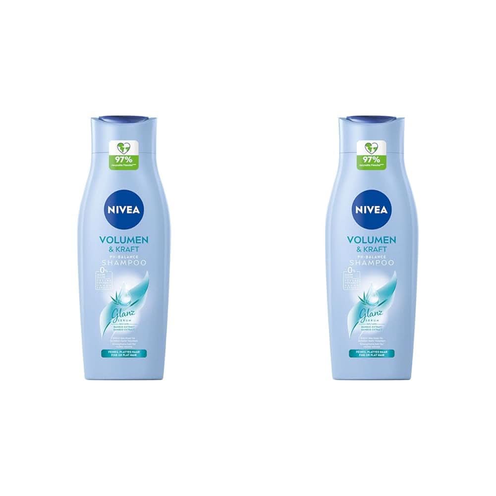 NIVEA Volume Wonder Strengthening shampoo, volume shampoo, 50 ml Brusebad og bad Naty Shop 2 x 400 ml