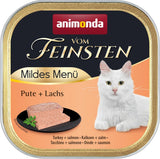 animonda vom Feinsten Mild Menu Mild Variety (32 x 100 g), kornfri, sukkerfri våd kattefoder, letfordøjeligt foder med kalkunkød