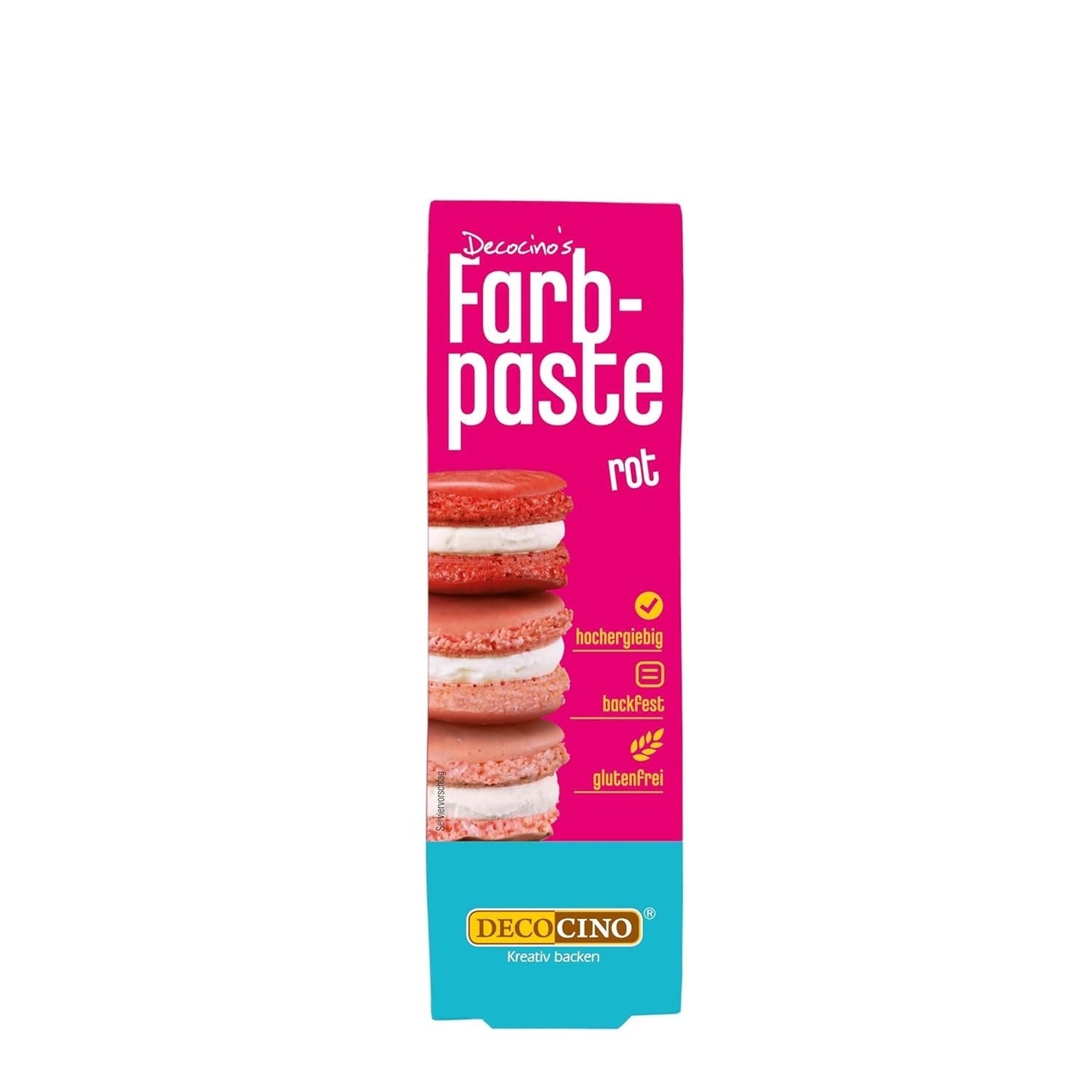 DECOCINO pink farvepasta - 20 g - Madfarve, ideel til farvning af kager, fondant og cremer - Fri for azofedtsyrer og gluten