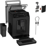 Krups EA897B Evidence ECOdesign automatisk espressomaskine, automatisk espresso- og cappuccinofunktion, Quattro Force-teknologi, one-touch mælkekopper, 8 forudindstillinger, mælkesystem, 1450W