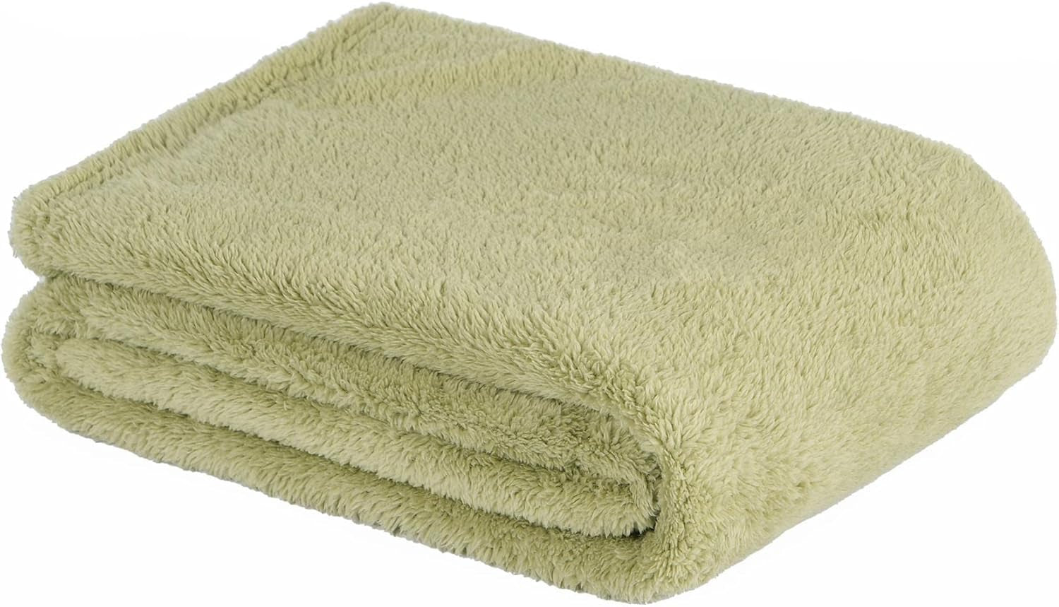 Brentford's Teddy Fleece Tæppe Stort Sengetæppe Plys Super Blød Varm Sovesofa Sengetæppe Sort - 150 X 200 Cm Senge og tæpper Besuche den Brentfords-Store Sage Gland 125 X 150 Cm
