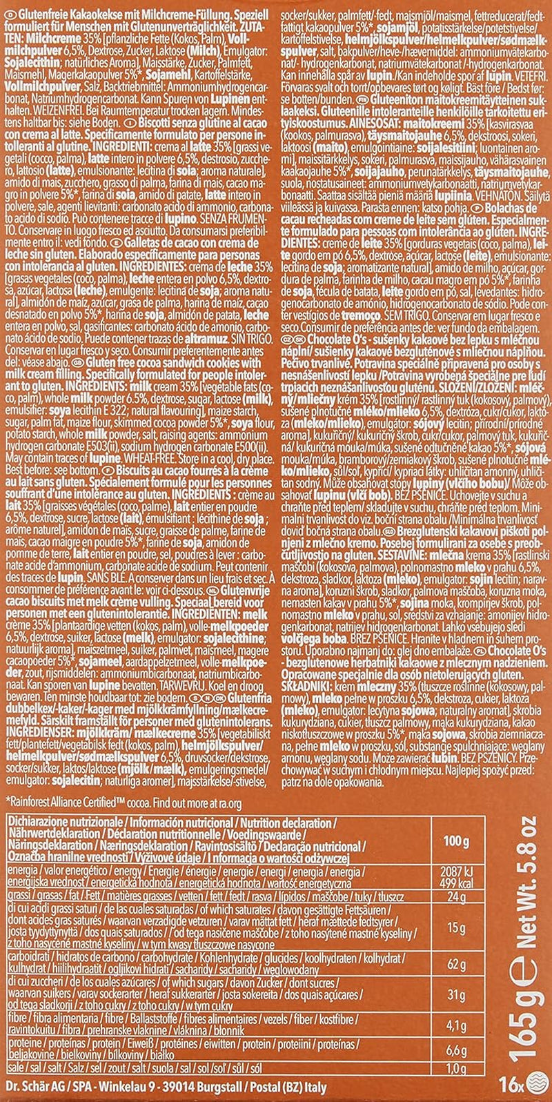Chokolade O'S kakaokiks, 165 g