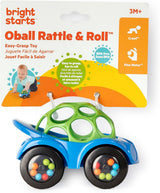 Bright Starts Oball Rattle Legetøj Bil Motor Aktivitetslegetøj til babyer og småbørn fra 3 måneder 1 stk Tilfældig farve Blå eller rød Babylegetøj Naty Shop