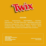 Twix hvide chokoladebarer; karamel, kiks, hvid chokolade; flere pakker chokolade; 5 barer (5 x 46 g)