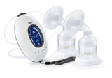 NUK Nature Sense dobbelt elektrisk brystpumpe | Med batteri, LCD display 2X beholdere til modermælk på 150 ml Tilbehør Mad og Amning Bebe Naty Shop Dobbelt brystpumpe