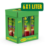 Rauch Happy Day Strawberry | Intens jordbærsmag | Raffineret med æbler og citron | 6X 1 liter, Tetra Prisma Alkoholfri drikkevarer Naty Shop