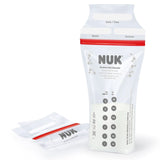 NUK modermælksposer, som sparer plads og kan bruges med det samme, 180 ml, 25 stk, gennemsigtigt Tilbehør Mad og Amning Bebe Naty Shop