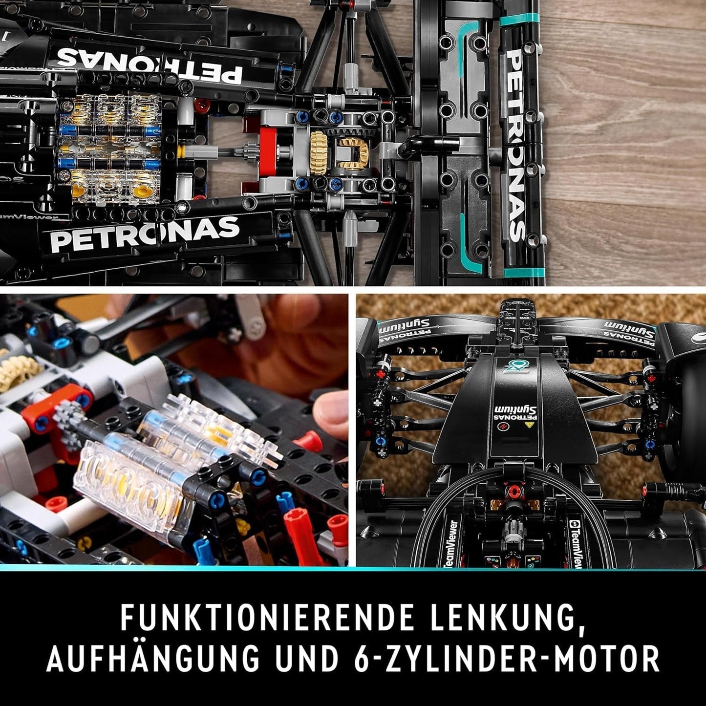 LEGO Technic Mercedes-Amg F1 W14 E præstationssæt til voksne, racerbil i skala, samleobjekter til hjemmet eller kontoret, Formel 1-gaver til mænd, kvinder 42171 Byggesæt Besuche den LEGO-Store