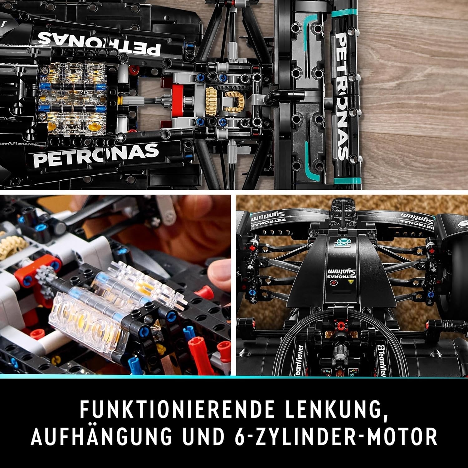 LEGO Technic Mercedes-Amg F1 W14 E præstationssæt til voksne, racerbil i skala, samleobjekter til hjemmet eller kontoret, Formel 1-gaver til mænd, kvinder 42171 Byggesæt Besuche den LEGO-Store