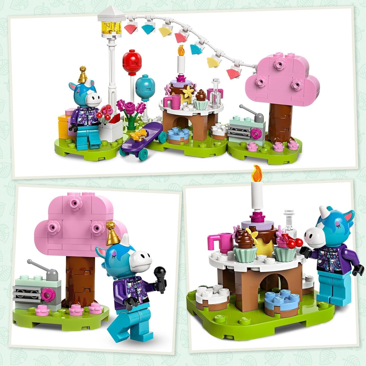 LEGO Animal Crossing Jimmys fødselsdagsfest Kreativt legetøj til børn videospil Heste Dyresæt Gave til piger og drenge 6 år 77046 Byggesæt Besuche den LEGO-Store