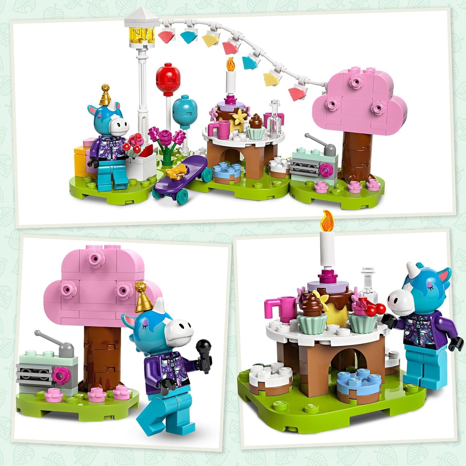 LEGO Animal Crossing Jimmys fødselsdagsfest Kreativt legetøj til børn videospil Heste Dyresæt Gave til piger og drenge 6 år 77046 Byggesæt Besuche den LEGO-Store