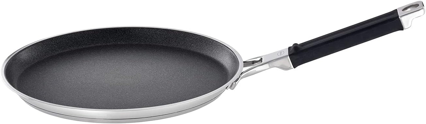 RÖSLE SILENCE PRO pandekagepande, premium ridsefast Proresist non-stick belægning, 18/10 rustfrit stål, velegnet til induktion Gryder og pander Naty Shop Crêpes Pfanne