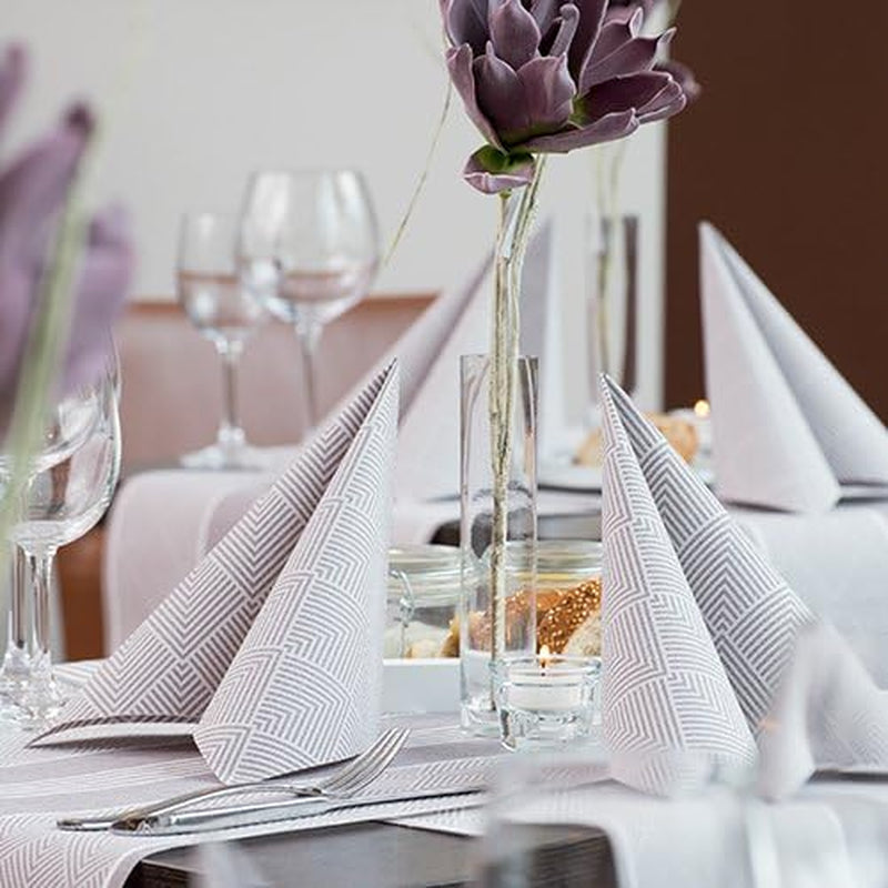 Papstar, 50 servietter "ROYAL Collection" 1/4 fold 40 Cm X 40 Cm champagne "Elegance", #86497