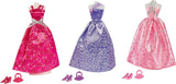 Simba 105723369 - Steffi Love Glamour / Dukketøjssæt / 3 forskellige genstande / Kun én vare er inkluderet / Balkjole til alle 29 cm dukker / Dukke ikke inkluderet