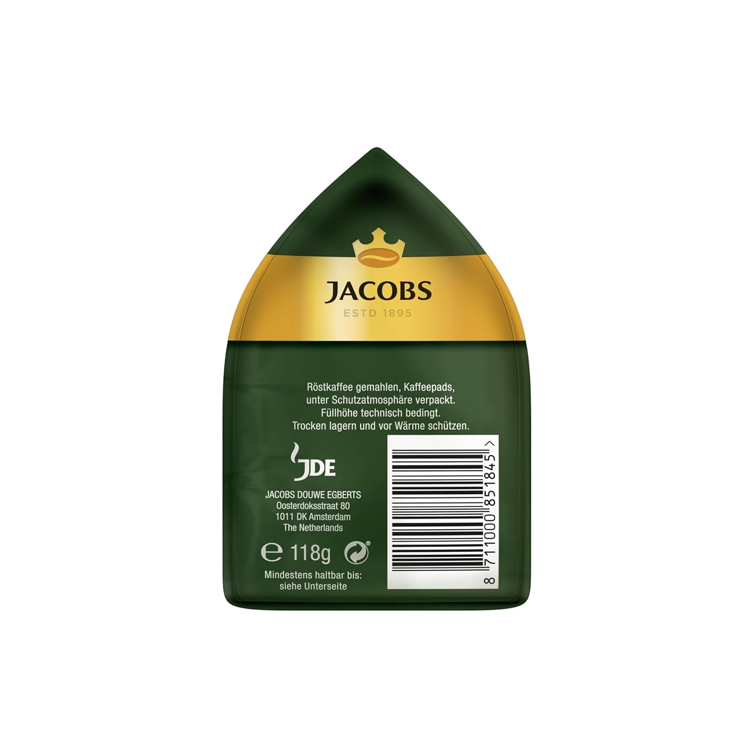 Jacobs Pads Crema Mild, Senseo-kompatible pads, 5 x 18 Getränke, 90 Kaffeepads