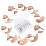 10 Stück Nagelbohrer Bits, Nagelfräser, Wolframlegierung Nagelfräser Bits, Professioneller Nagelfräser, Gelnägel Zubehör Nageldesign Zubehör Für Maniküre Pedicüre Entfernen Nail Art