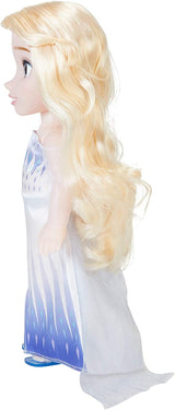 Disney Frozen 2 Elsa Doll - 35 cm høj, poserbar dukke i ikonisk modekjole og langt hår, der flyder for ekstra sjov, til piger fra 3 år og opefter, 214894