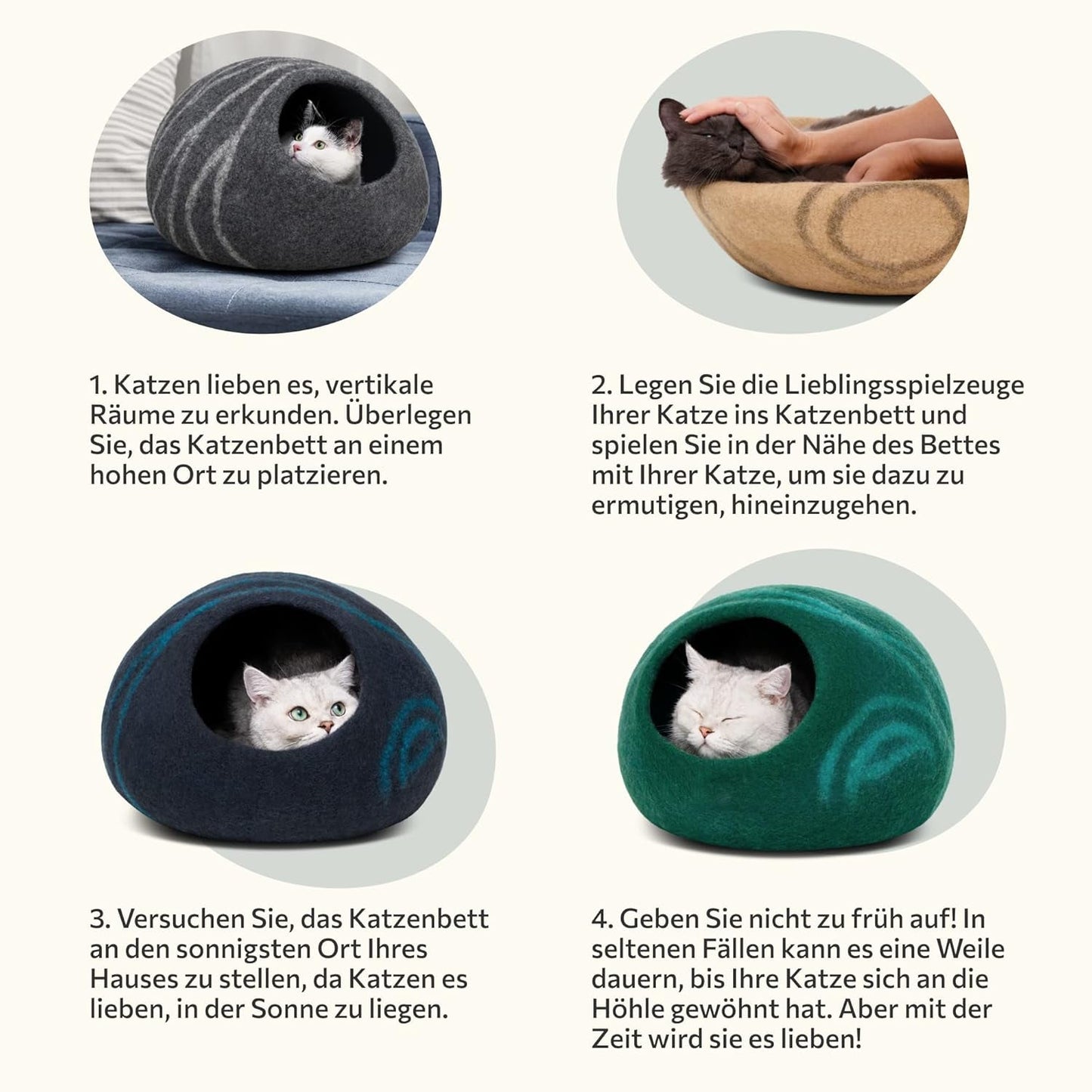 Tæpper og møbler, kæledyr, huler og huse, katte, senge til katte, katte - senge, madrasser