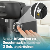 Bosch Tassimo finesse TAS162E kapsel espressomaskine, 70 drinks, mere intens kaffe med et tryk på en knap, automatisk sluk, bæredygtig, perfekt dosering, 1400 W, sort/sort