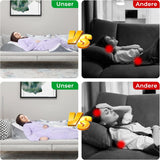 Justerbar kilepude, skumlæsepude med høj densitet med nakkerulle til seng og sofa, ergonomisk sengekile til søvnrefluksapnø, benpude, rygpude til læsning, spil eller fjernsyn