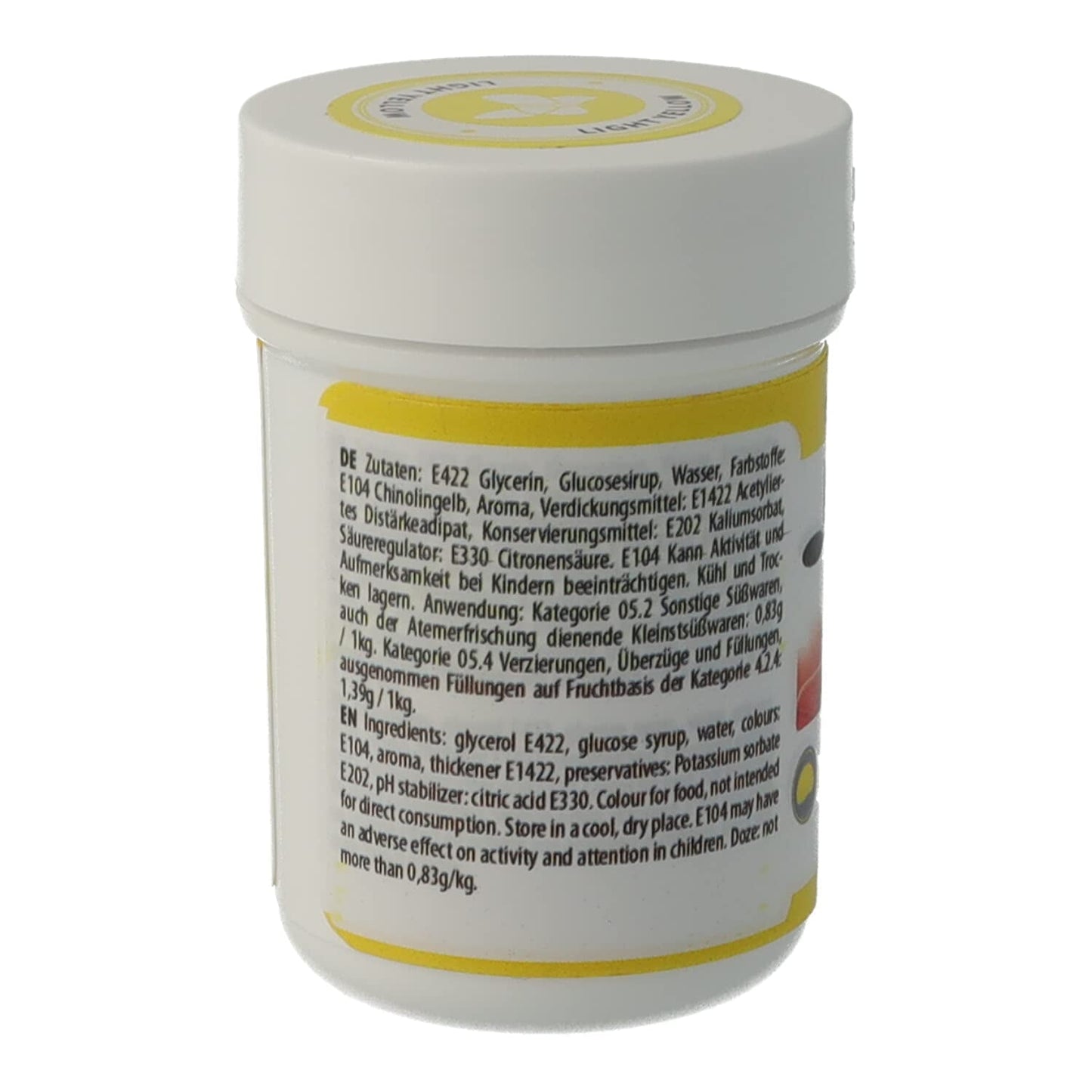 Bakeryteam Food Coloring Gel til glasur, lysegul, 35 g