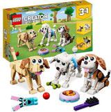LEGO 31137 Creator 3I1 sødt hundesæt med dyrefigurer Gravhund, mops, puddel og mere, legetøj til børn fra 7+, gave til hundeelskere byggesæt Besuche den LEGO-Store standardtitel