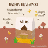 Premium crunchy müsli med valnødder og amaranth Allos | Økologisk müsli | Müsli med nødder | Havregryn | Korn til morgenmad | Vegansk | Pakke med 6 (6 x 400 g)