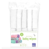 Bambino Mio Genanvendelige Babyservietter - Basic - Miljøvenlige, Kemikaliefri, Dobbeltsidet, Vaskbar, 10 Pack, Cloud - Emballagen kan variere