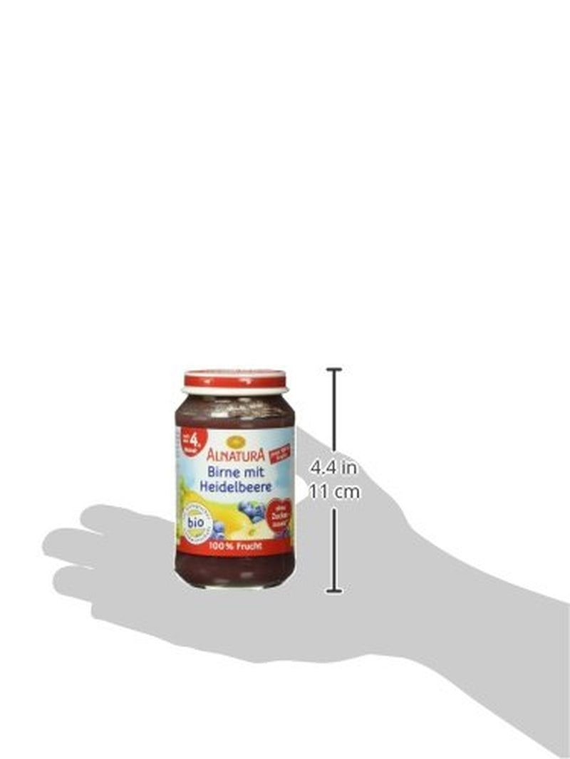 Økologisk pære med blåbær, efter 4 måneder, 190g