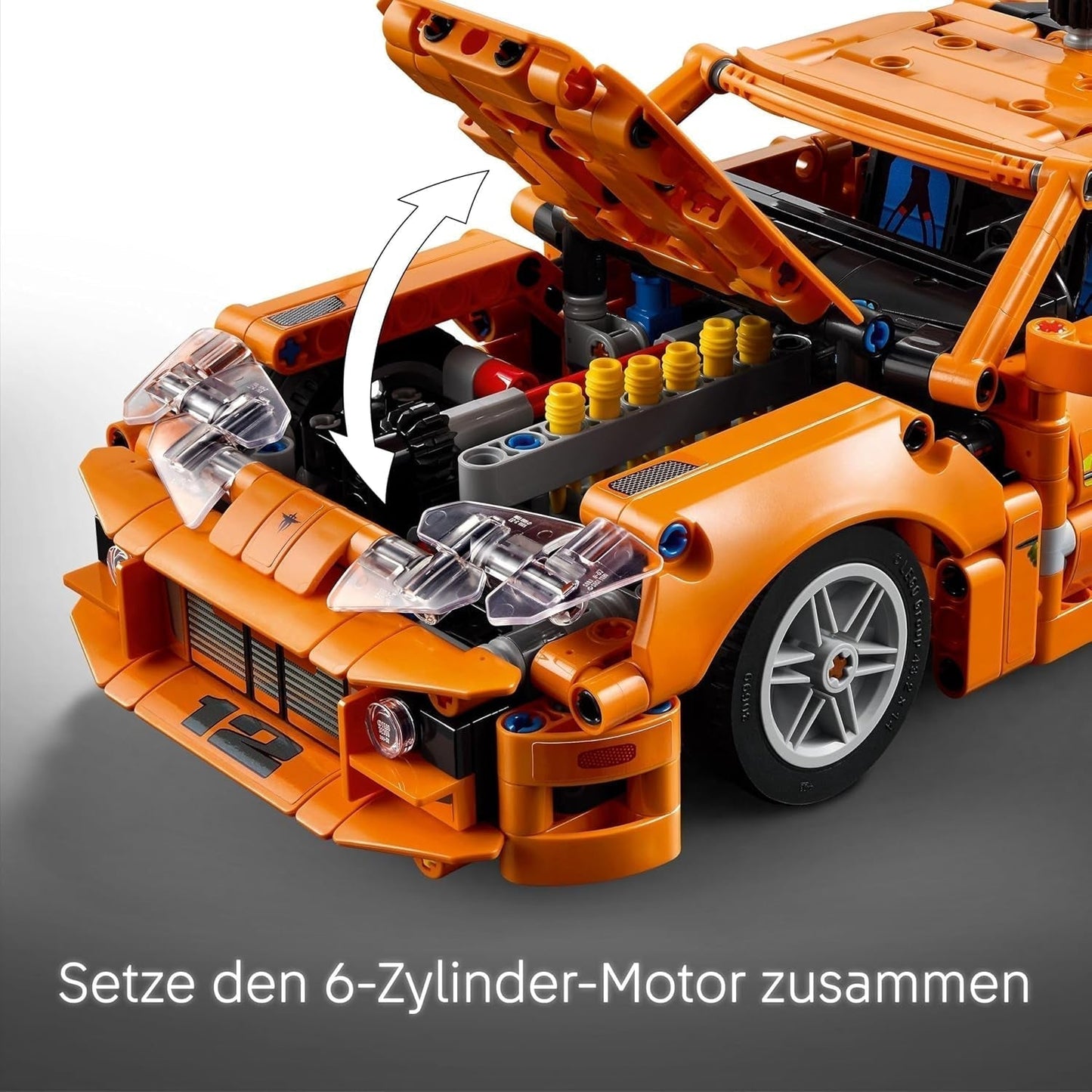LEGO Technic Fast and Furious Toyota Supra MK4 - Legetøjsbil - Med 6-cylindret motor og åbne døre - Modelsæt til drenge og piger over 9 år - Fødselsdagsgaveidé 42204 Byggesæt Beuche den LEGO-Store