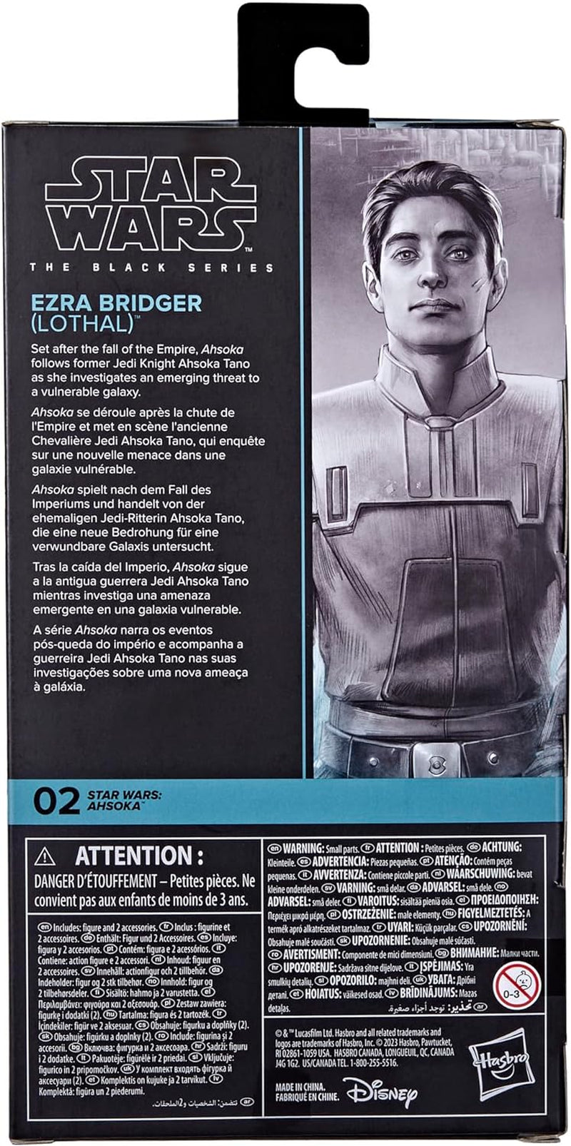 Star Wars Black Series Ezra Bridger (Lothal), Ahsoka Action Figur (15 Cm) Actionfigurer Naty Shop