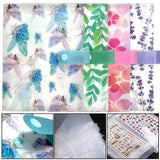 144 slots Nail Art Sticker Opbevaringsbog Blätter Nail Art Decals Sammelalbum Nail Sticker Leerer Displayhalter Binder Buch Kunststoff DIY Nail Art Design Tools Für Nail Art Sticker