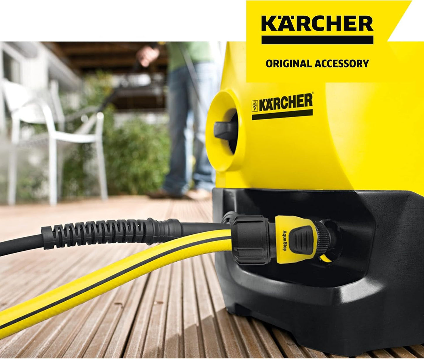 Kärcher slangekobling 2.645-194.0 (Universal Plus, med Aqua Stop) sort, lille