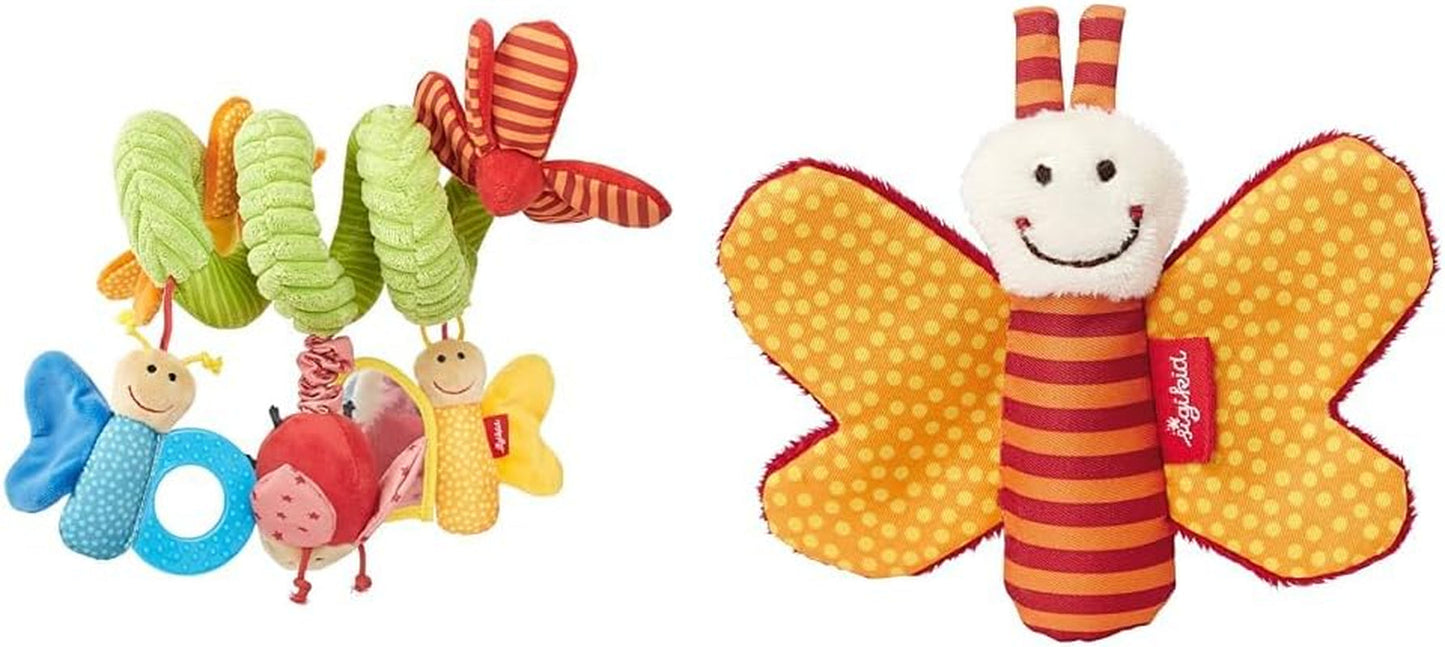 SIGIKID 42249 Aktiv spiral sommerfugl Baby Activity On Tour piger anbefalet babylegetøj fra fødslen Flerfarvet Legetøj Bebe Naty Butikspakke med babylegetøj 41181 Flerfarvet