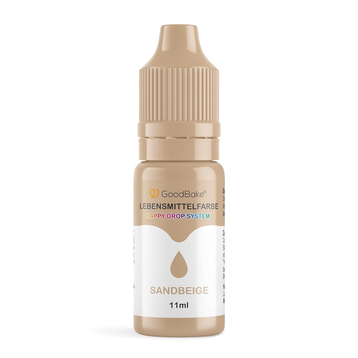 Goodbake Pastel Sand Beige Food Coloring (11ml) - High Dose Food Coloring - Til farvning af kager, fondant, smørcreme, macarons, drinks, slim og mange andre ting. 100% vegansk