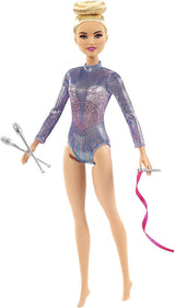 Barbie You Can Be Anything Series Blondt hår Rytmisk Gymnastik Tilbehør Dukke Inkluderet Gavelegetøj til børn Alder 3+ GTN65