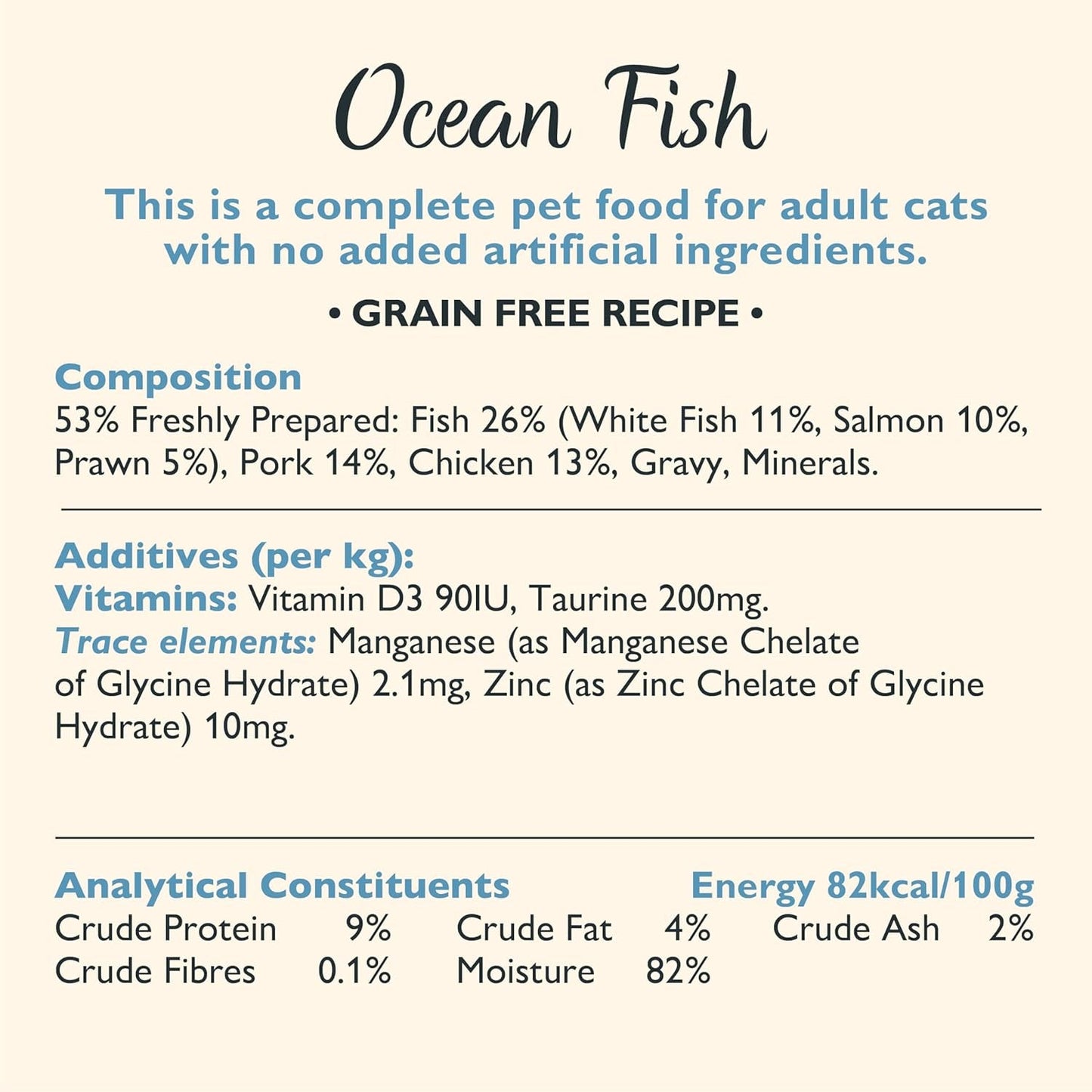 Lily's Kitchen Fish Tasty Cuts Våd kattefoder - Pakke med 24 (24 x 85 g) Lækre fiskestykker i sauce til katte