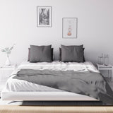 Soleil D'Ocre Adele, Zigzag betræk, Smidt fra sofaen, Polycoton, Grå, 220 X 240 Cm Dyner og dyner Naty Shop