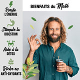 ORIGEENS BIO YERBA MATE TEA 200G - Den originale I Bio Yerba Mate uristet, blade, uden stængler, støv og krummer I Energigivende og afgiftende drik