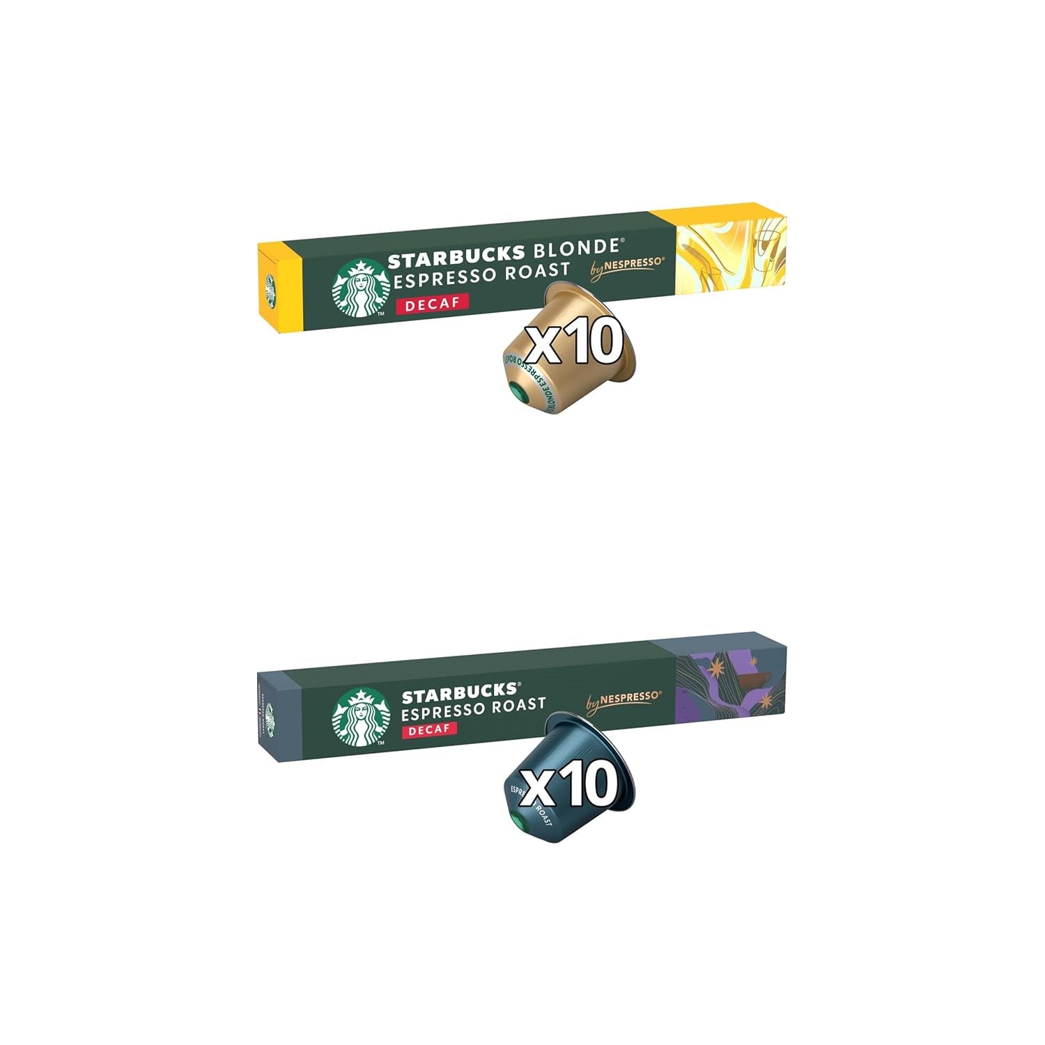 STARBUCKS Explorer Pack Decaf fra Nespresso, Kaffeekapseln 6 x 10 (60 Kapsel) – Exklusiv hos Amazon