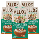 Allos, usødet bærmüsli, pakke 5 x 500 gram Korn Naty Shop hasselnødder